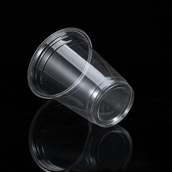 Fuling Plastics OEM Marque Milkshake Tasses Logo Clair Impression Plastique Pet Slush Ice Cups avec Logo Personnalisé