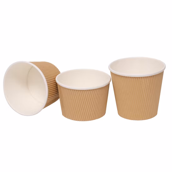 Seau à soupe écologique jetable Seau à soupe en papier brun seau à soupe chaude en papier kraft