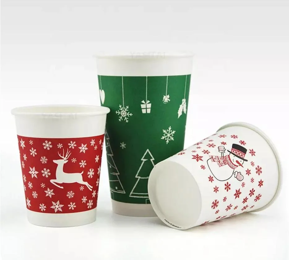 New Design Embossed Double Wall Coffee Cup 12oz Hot Drink Paper Cups with Plastic Lids