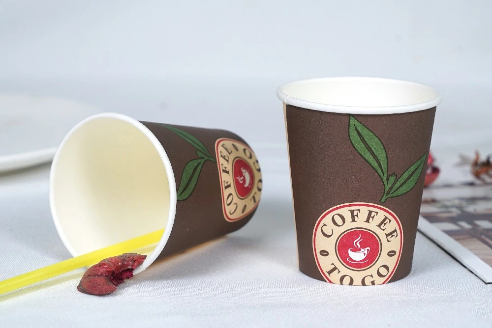 8oz/10oz/12oz/16oz/20oz/24oz Wonderful Customized Disposable Single/Double/Ripple Wall Hot/Cold Drinking Coffee Cup Paper Cups with Lids