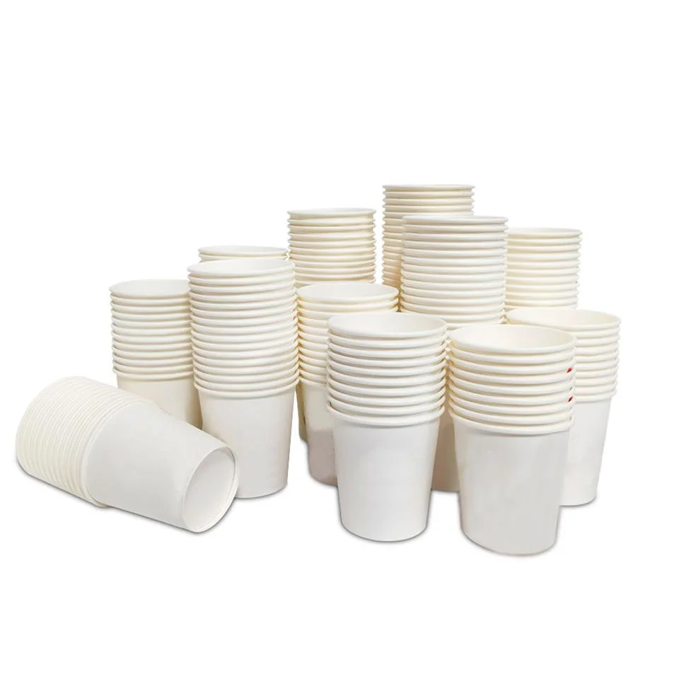 Compostable Disposable Paper Cup Biodegradable Single Wall Cup Color Printed Customize Coffee Paper Cup