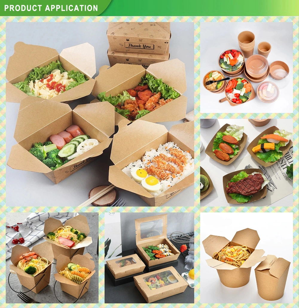 Paperes Food Craft Paper Chinese Noodles Take out Boxes Wholesale Box