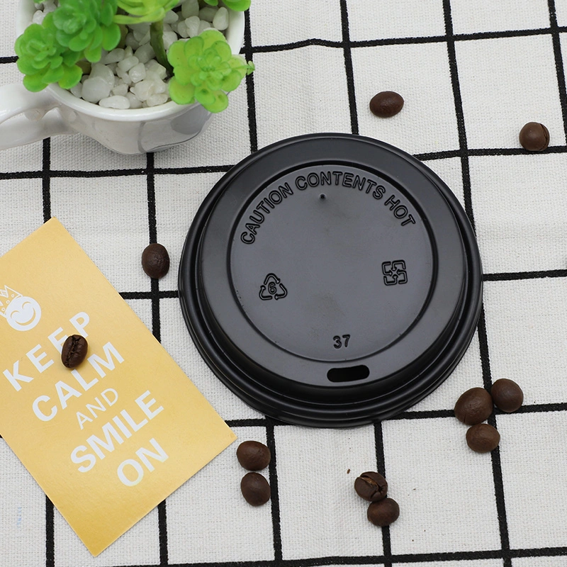 Custom Printed Biodegradable Paper Cup Plastic Lid