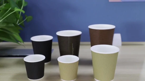 Tasse en papier kraft jetable de thé de café de fournisseur de fabricants