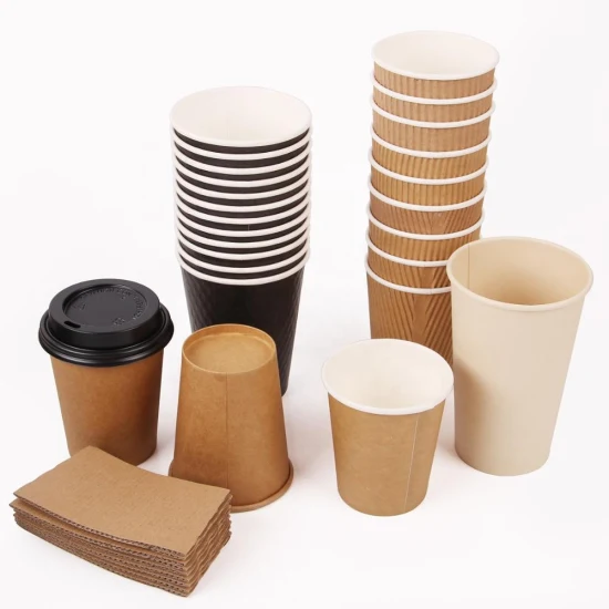 Fabricant jetable à double paroi compostable à emporter logo imprimé personnalisé recouvert d'un couvercle, tasse à café en papier de personnalisation personnalisée