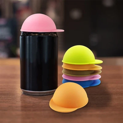 Couvercle de tasse de chapeau de silicone Leakproof Tea Coffee Can Couvercle d'aspiration