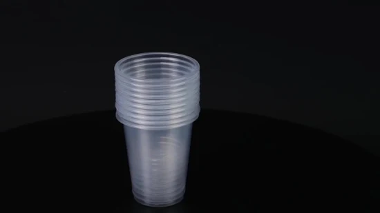 Tasse en plastique jetable en gros de pp tasse d'eau chaude avec la couleur personnalisée de logo pour la boisson froide