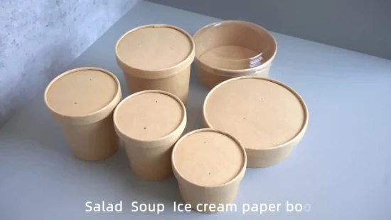 Logo du client 3 oz petits fabricants de gobelets en papier de crème glacée tasse de crème glacée en papier jetable avec cuillère