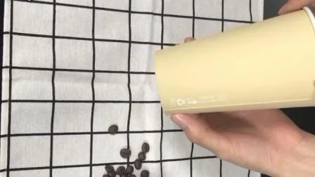 Tasse de thé à café compostable biodégradable imprimée sur mesure Tasse de papier à paroi simple PLA