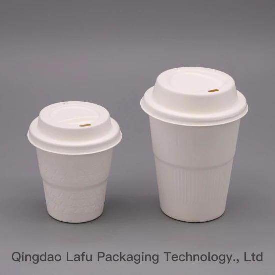 80mm 90mm Biodégradable Compostable Pâte De Canne À Sucre Bagasse Papier À Emballant Couvercle De Tasse À Café